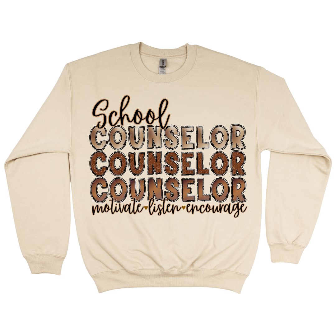 Melanin: School Counselor Sweater/T-Shirt