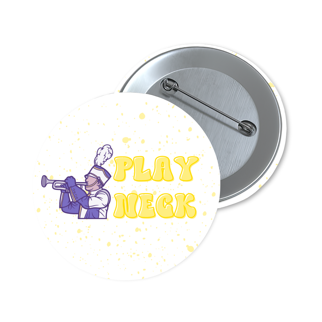 Button: LSU Play Neck