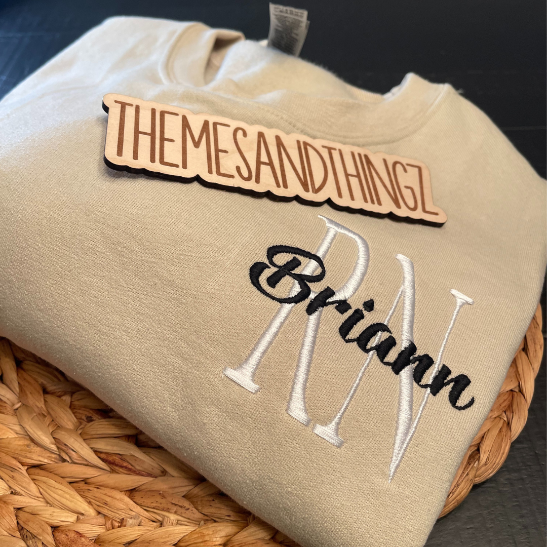 Embroidered Nurse Sweatshirt