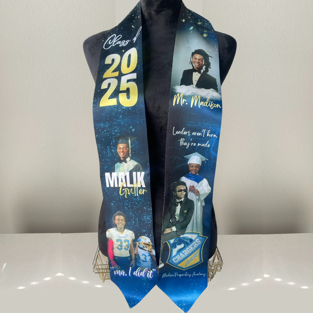 Custom Sublimation Graduation Stole