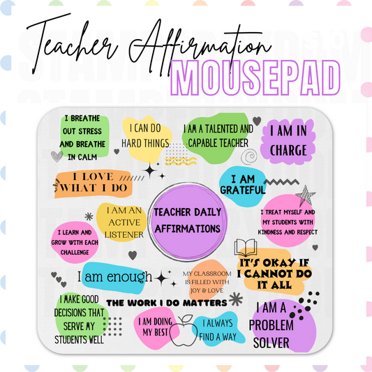 Mousepad: Teacher Affirmation Mousepad