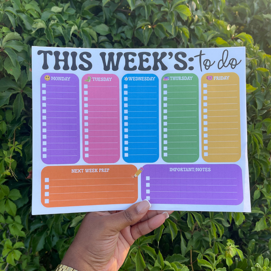 Stationary:This Week's To Do