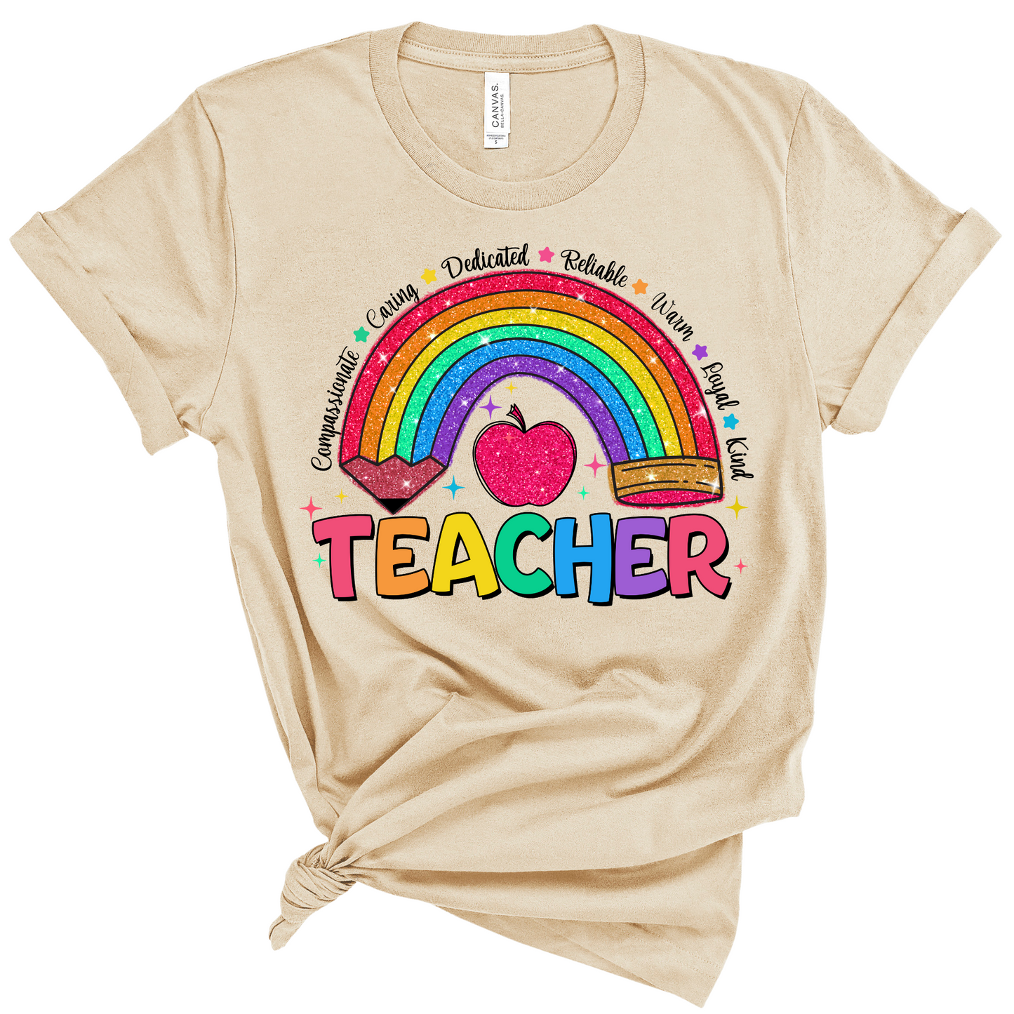 Teacher Tee: Rainbow