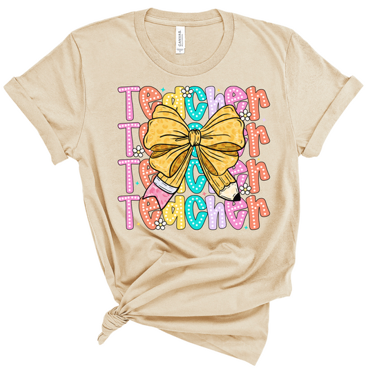 Teacher Tee: Teacher Stacked
