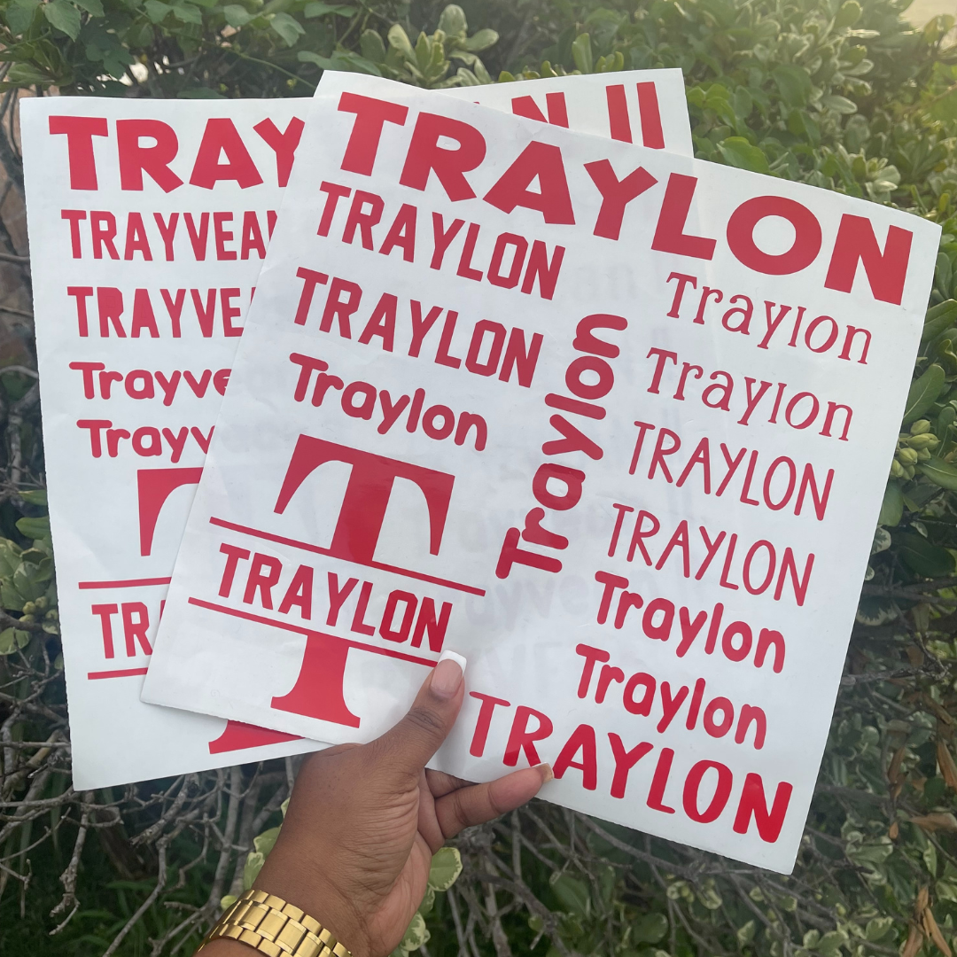 Vinyl Name Decal
