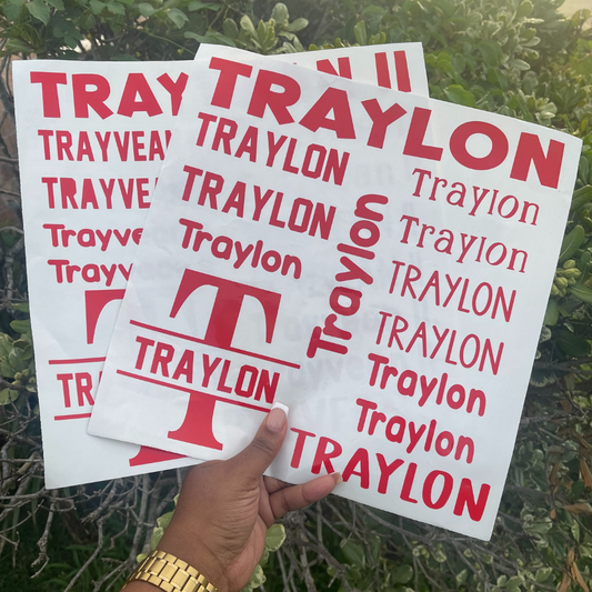 Vinyl Name Decal