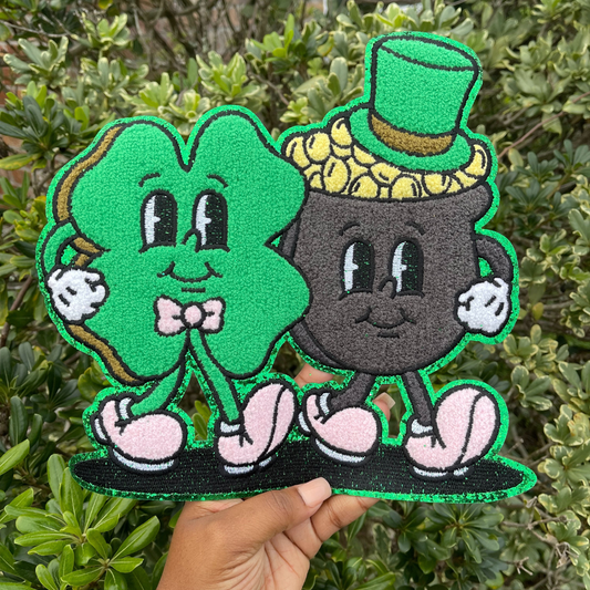 Chenille Patch -St. Patricks Day-4 Leaf Clover