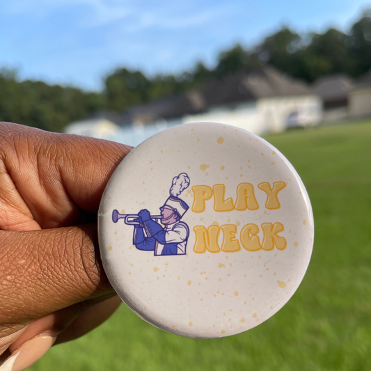 Button: LSU Play Neck