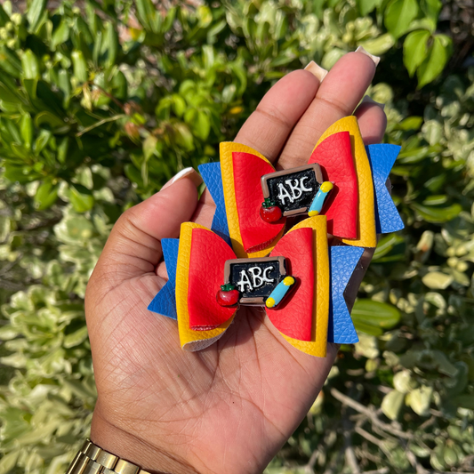 Hair Bow: ABC Mini Bow Set