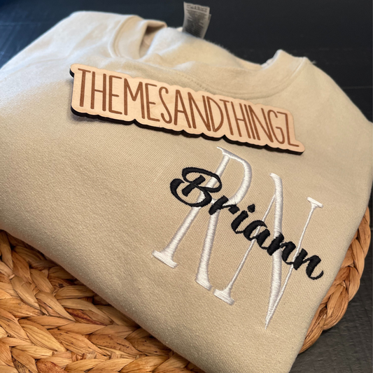 Embroidered Nurse Sweatshirt