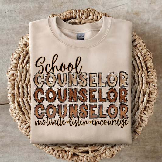 Melanin: School Counselor Sweater/T-Shirt