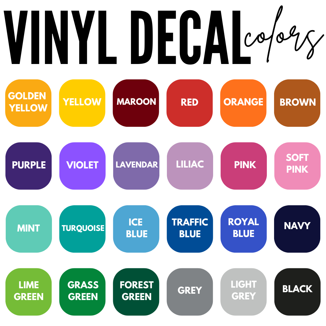 Vinyl Name Decal